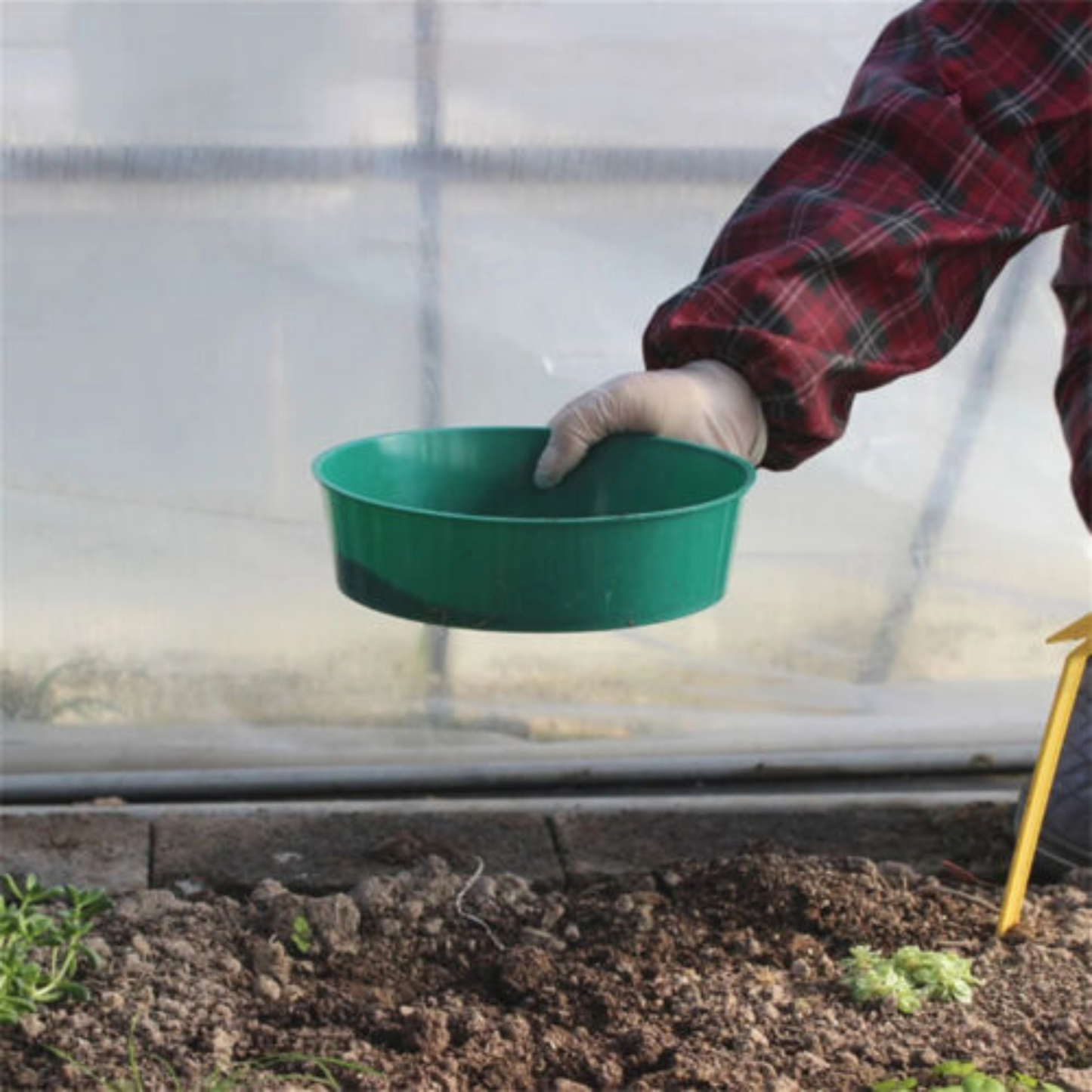 2pcs Garden Sieve for Soil Sand Green Mesh Stone Soil Small Gravel Sieves