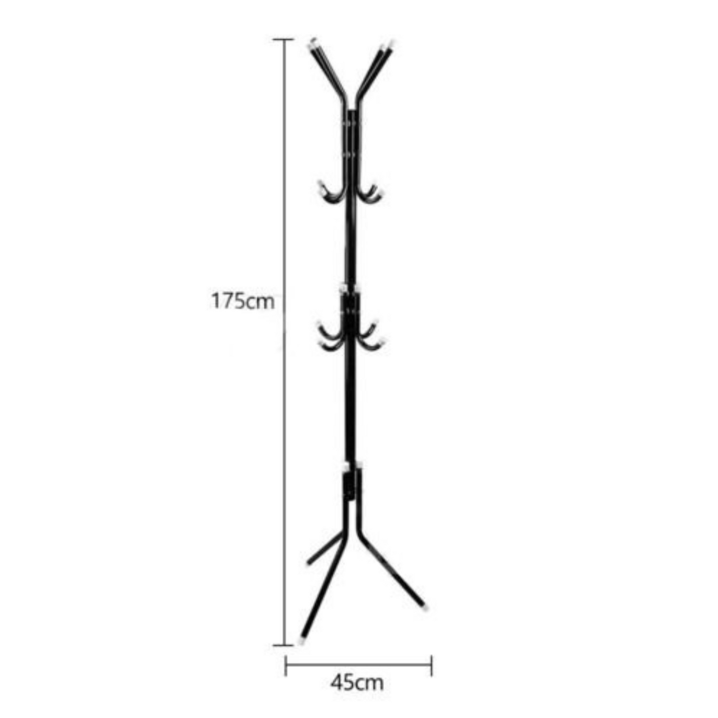 Metal Tree Style 12 Hook Cloth Hanger Stand Hat Clothes Rack