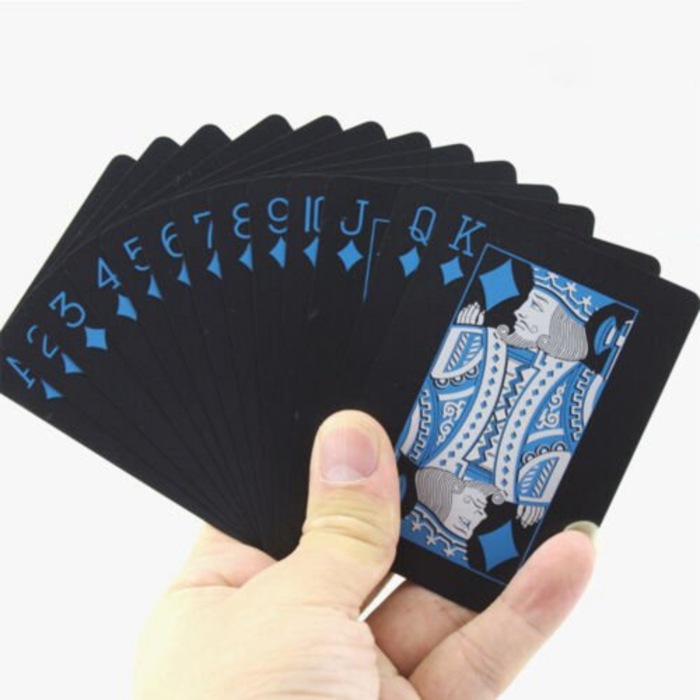 Waterproof Black PVC Poker Deck Plastic Magic Table Game Club Cards