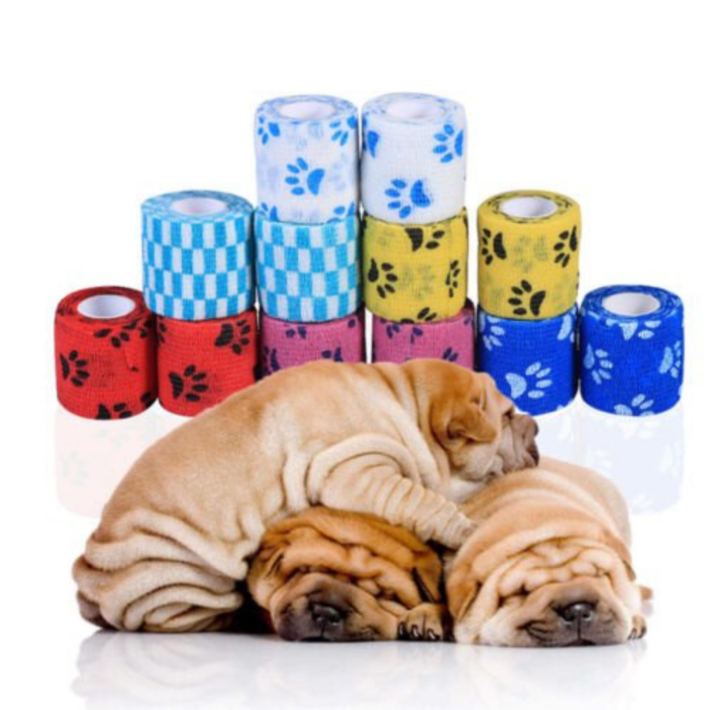 Self-Adhesive Cohesive Pet Wrap Bandages Nonwovens Vet Wrap for Animals