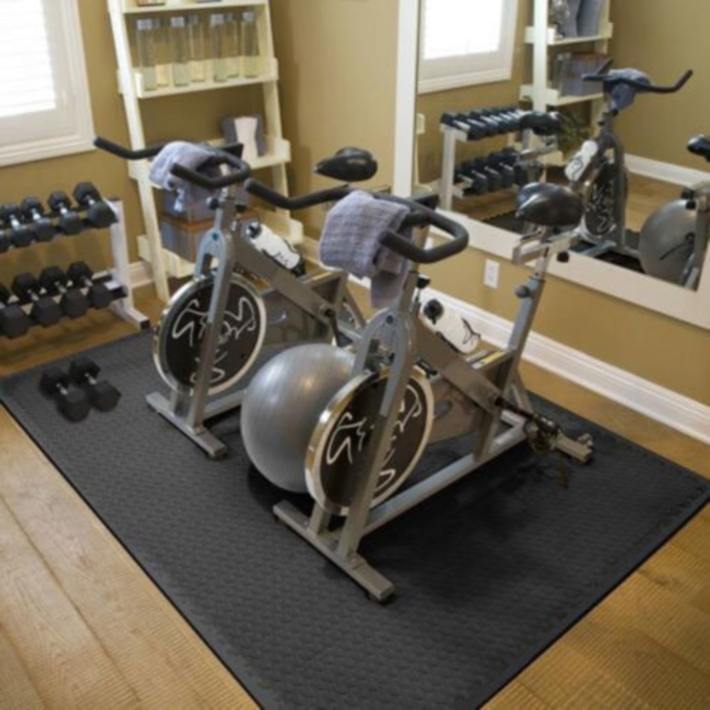 12 to 24x EVA Black Foam Mat Interlocking Heavy Duty Gym Flooring