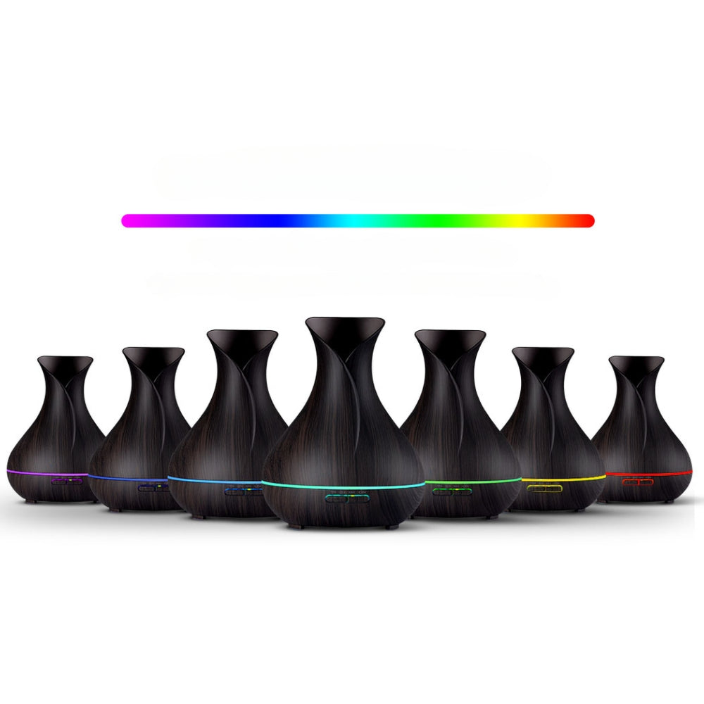 400ml 4 in 1 Aroma Diffuser with remote control- Dark Wood