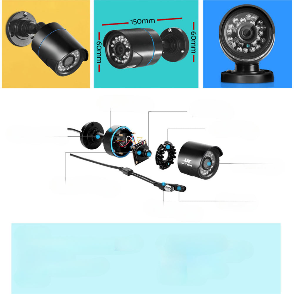 1080P 8 Channel HDMI CCTV Security Camera with 1TB Hard Drive