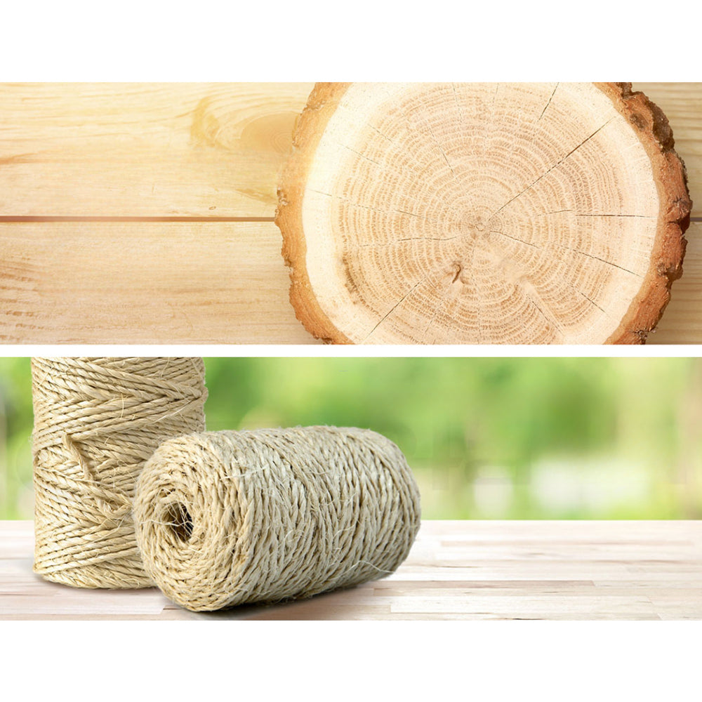 Cat Tree Scratching Post Tower House Furniture Wood Multi Level - 120cm