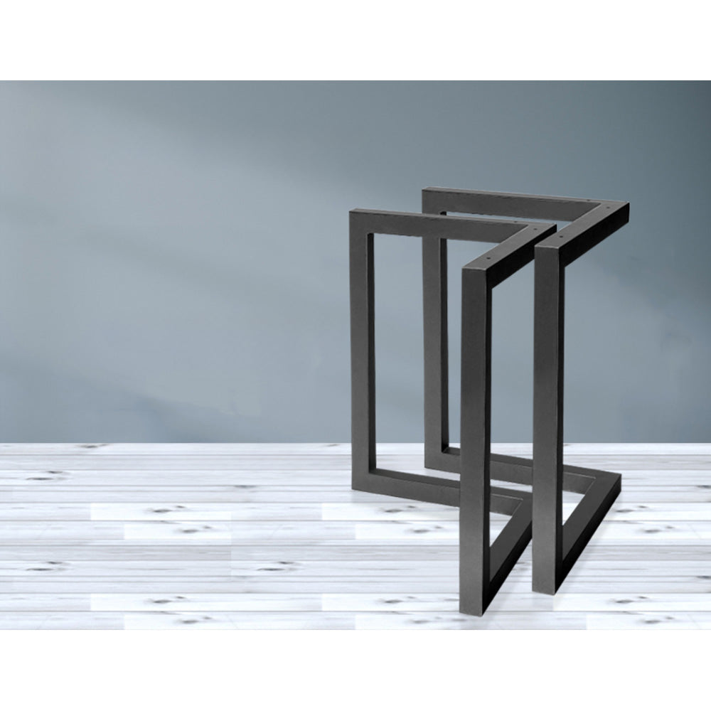 2x Coffee Dining Table Legs Steel Industrial Vintage Bench Metal 71CM