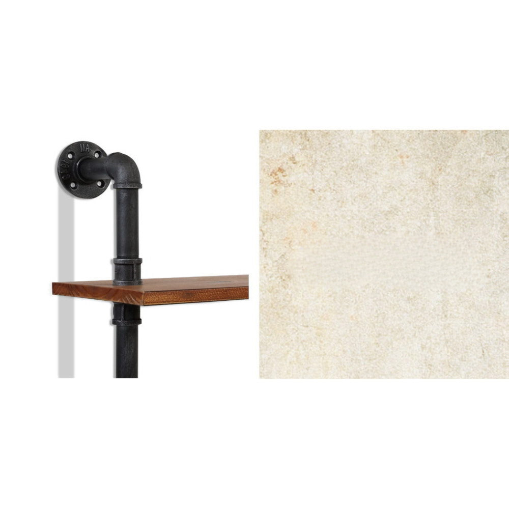 Wall Display Shelves Industrial DIY Pipe Shelf Rustic Floating Brackets