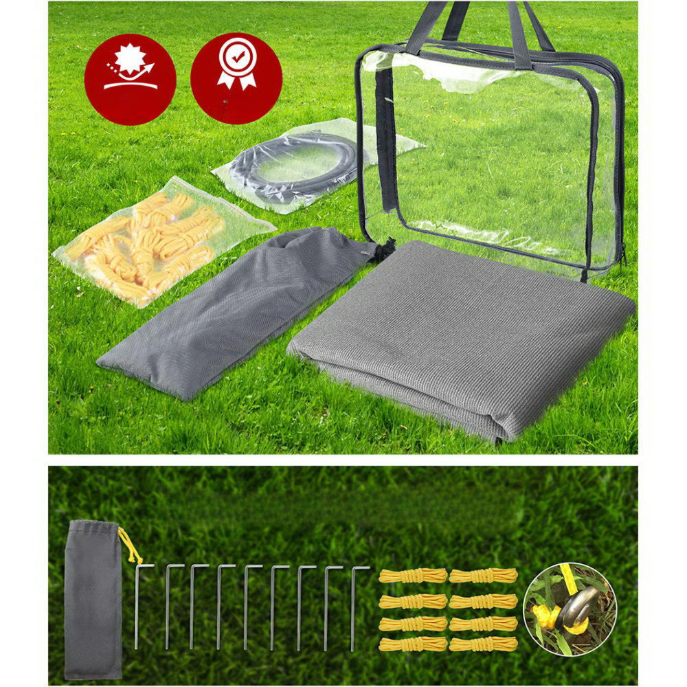 Caravan Privacy Screens Roll Out Awning End Wall Side Sun Shade - 3.4M