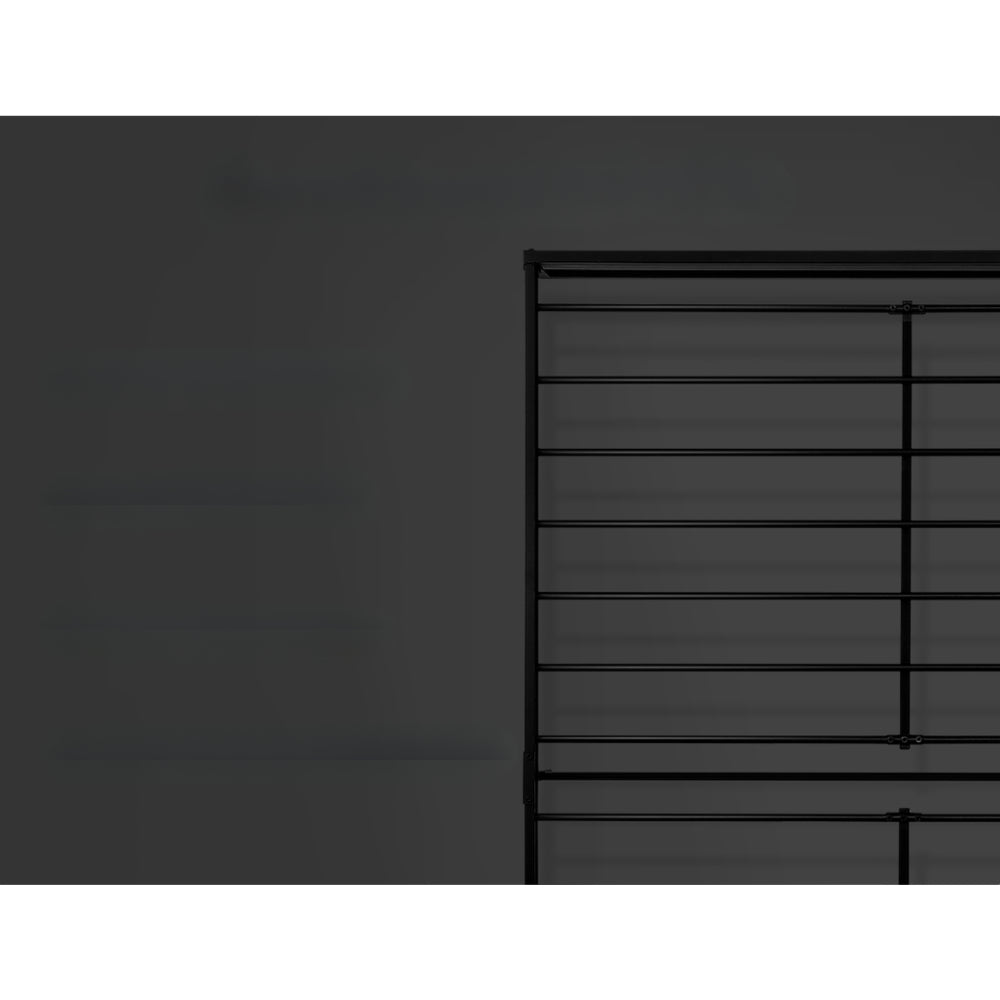 Metal Bed Frame Double Size Mattress Base Platform Foundation Black