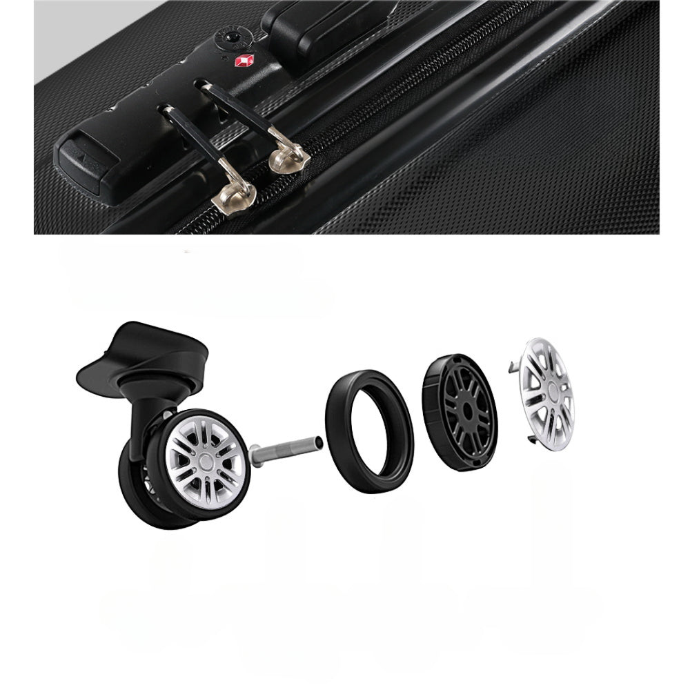 28" Luggage Trolley Travel Suitcase Set Hard Case Shell Lightweight