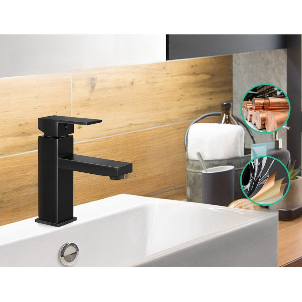 Basin Mixer Tap Faucet Bathroom Vanity Counter Top Brass Black