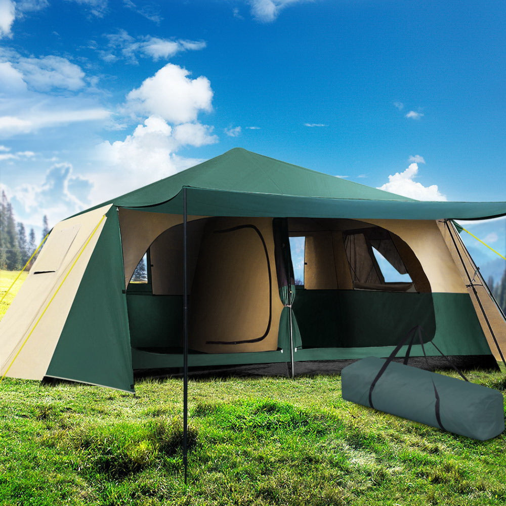 Camping Tent Pop Up Family Hiking Beach Dome - Fits 8 Person