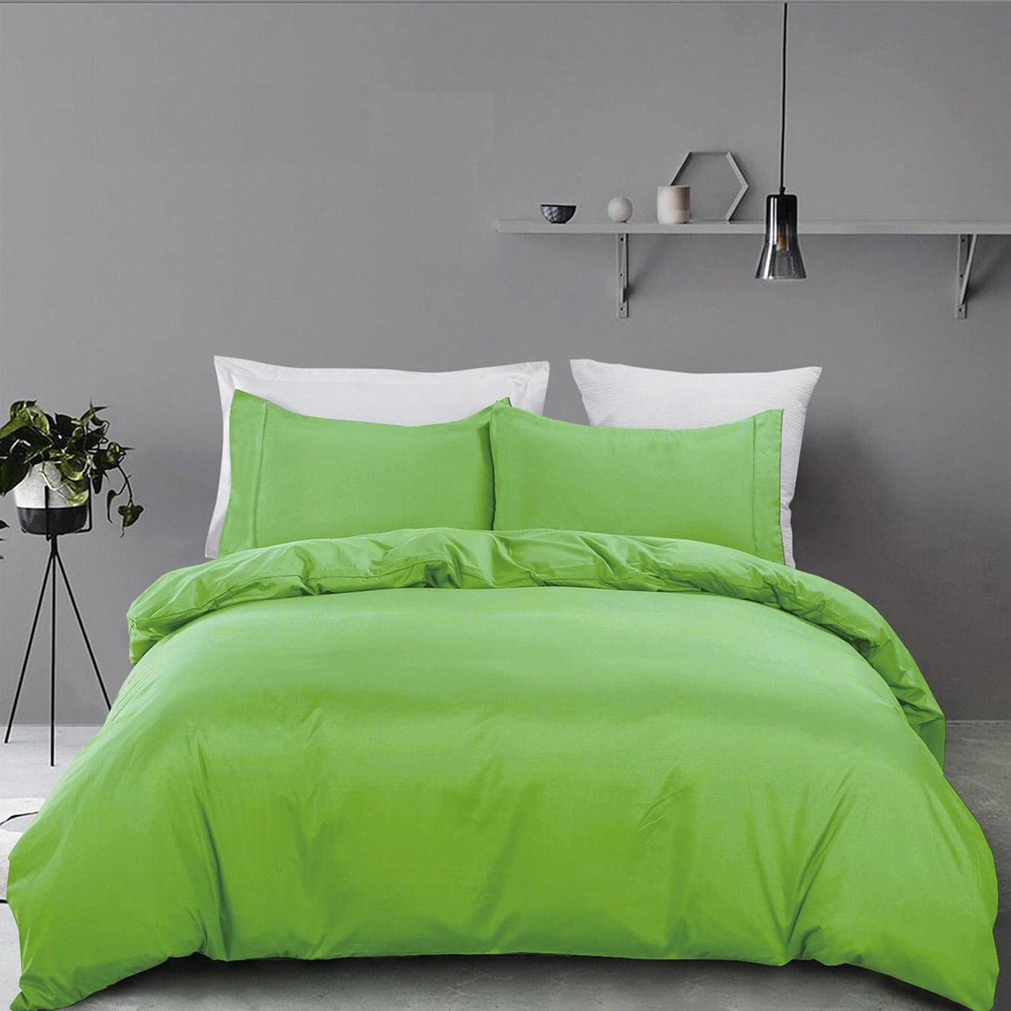 2000 TC Premium Microfibre Doona Cover Ultra Soft Quilt Cover Set - Green