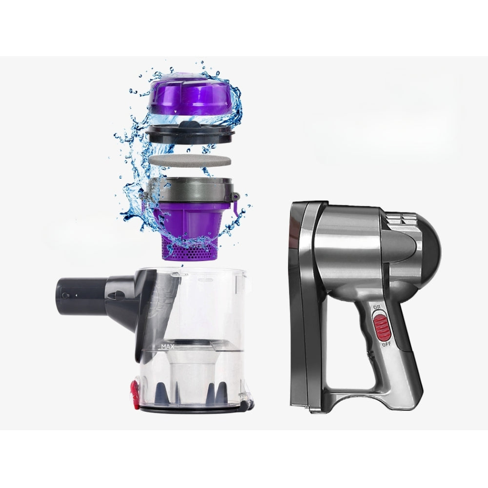 Corded Handheld Bagless Vacuum Cleaner - Purple and Silver