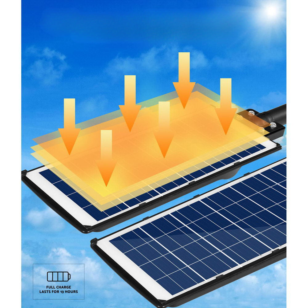 LED Solar Street Flood Light Motion Sensor Remote Outdoor Garden Lamp Lights 120W