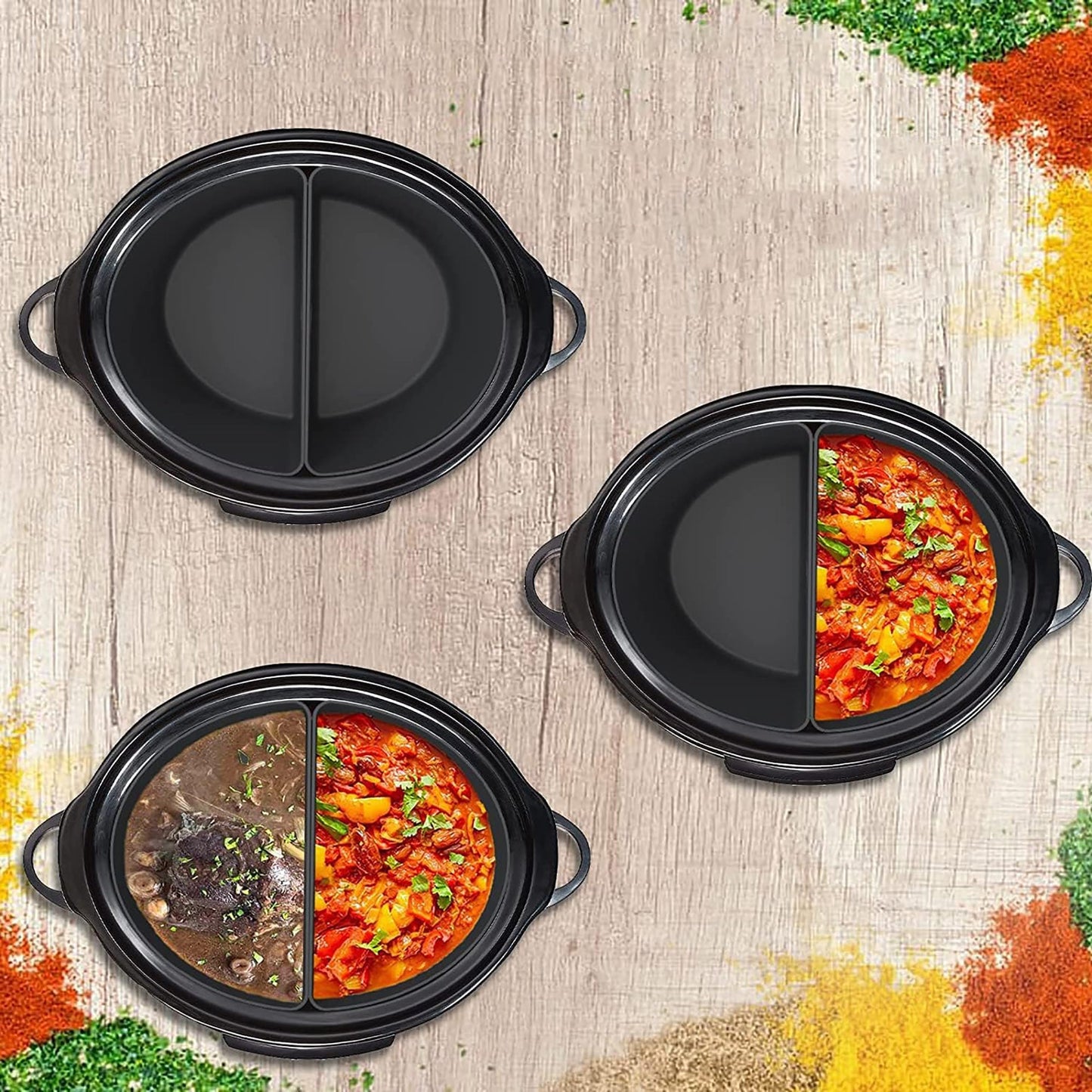 Dishwasher Safe BPA Free Reusable Silicone Slow Cooker Liner for Crock Pot