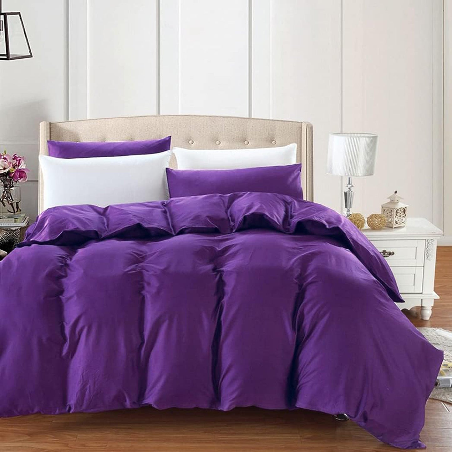 2000 TC Premium Ultra Soft Microfibre Quilt Cover Set - Purple