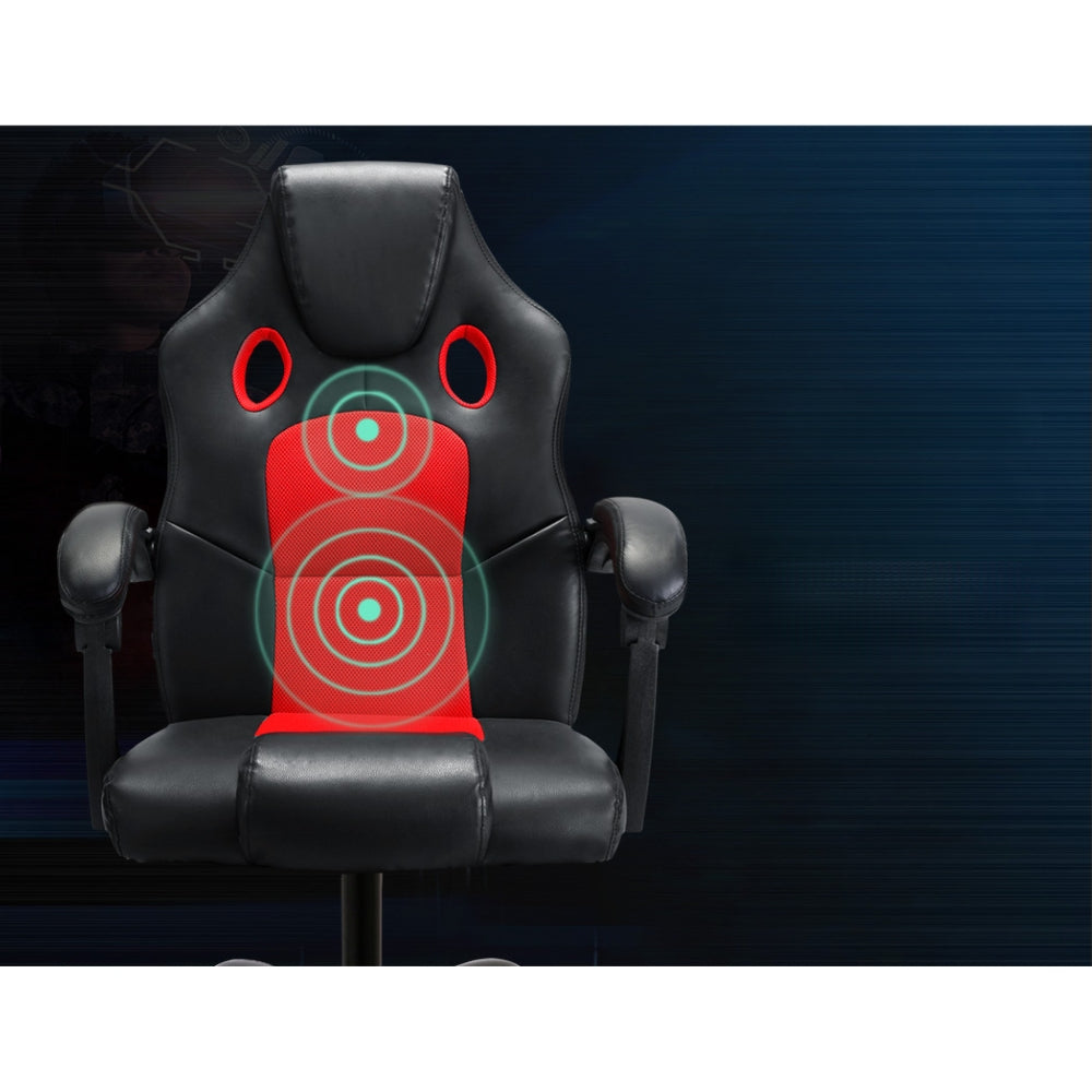 Massage Office Chair Gaming Computer Seat Recliner Racer Red