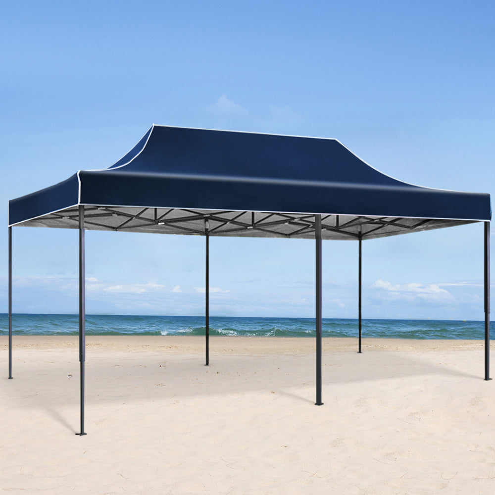 Gazebo Pop Up Marquee Outdoor Wedding Tent Kit Navy - 3x6m