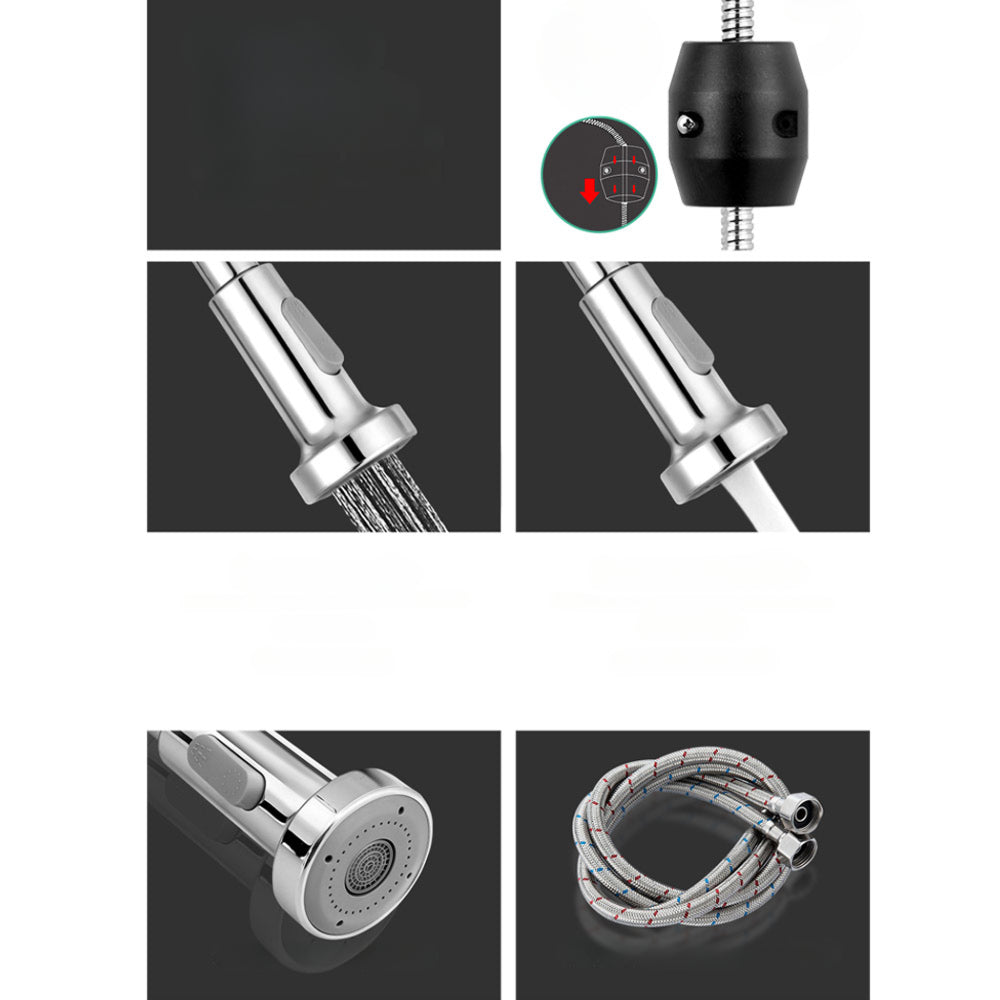 Kitchen Tap Mixer Faucet Taps Pull Out Laundry Bath Sink Brass Watermark