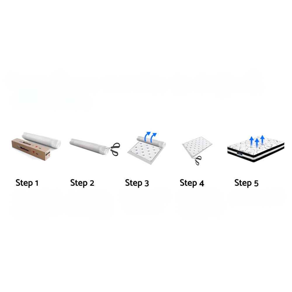 Bedding Tight Top Pocket Spring Mattress - Single/Double/Queen/King