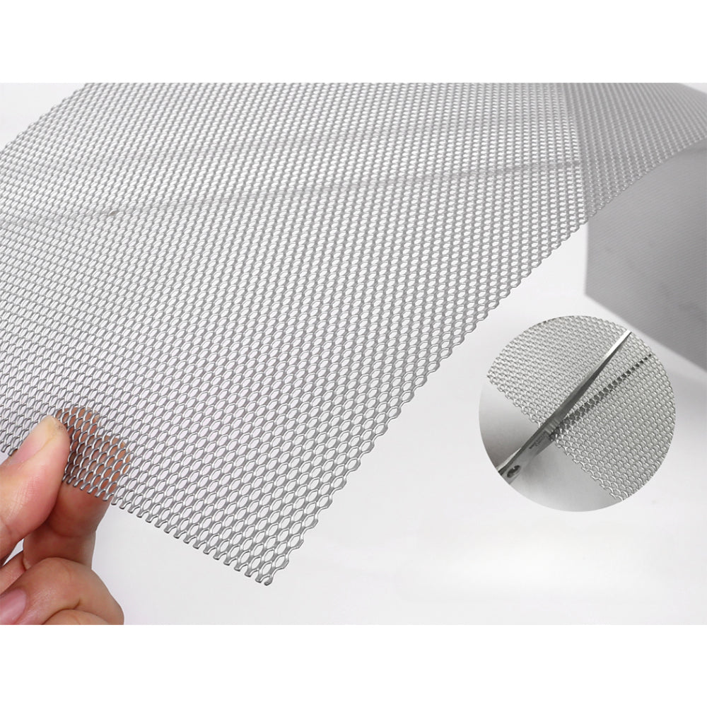 Aluminium Gutter Guard Leaf Mesh Brush DIY Deluxe Garden - Grey