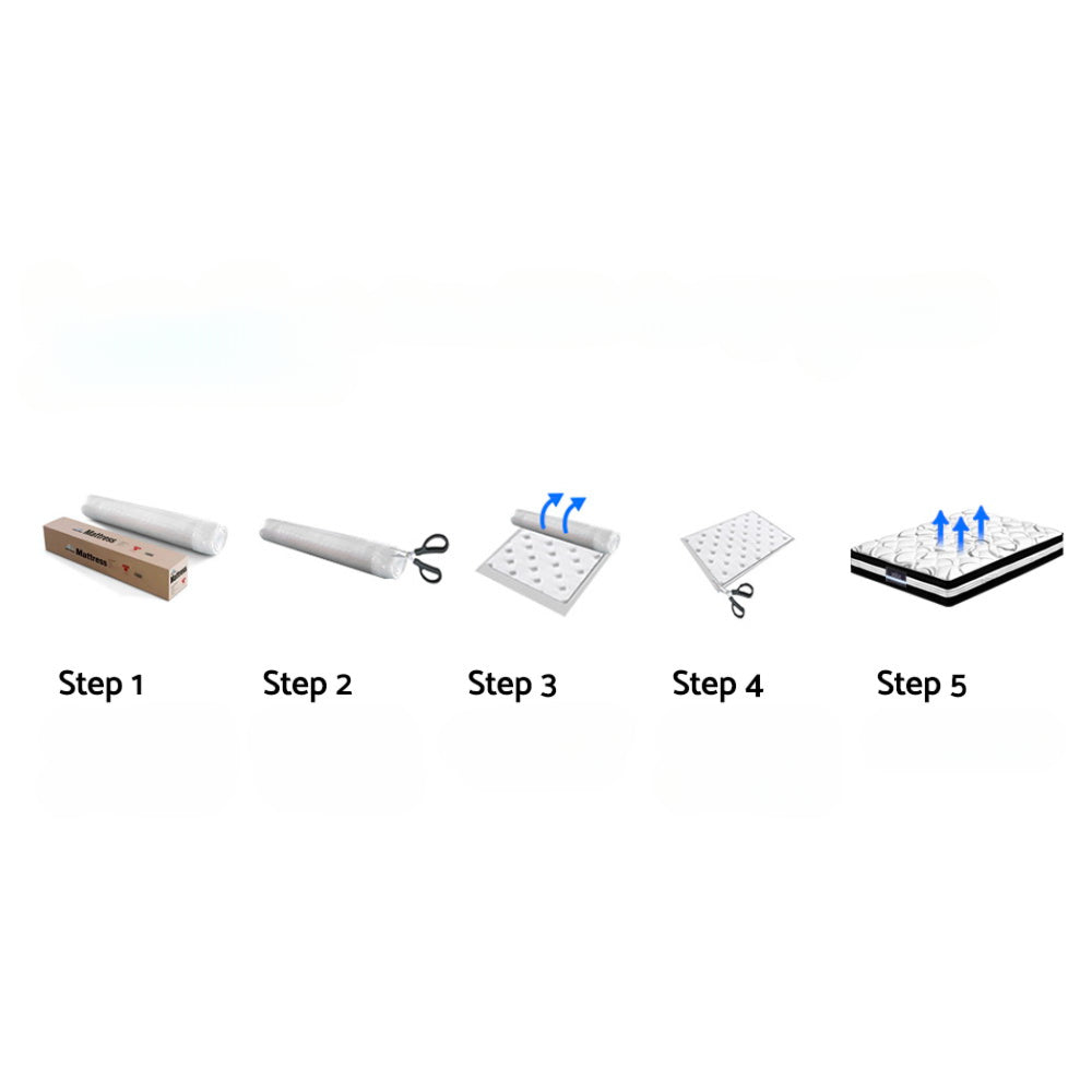 Bedding Euro Top Cool Gel Pocket Spring Mattress - Single/King Single/Double/Queen/King