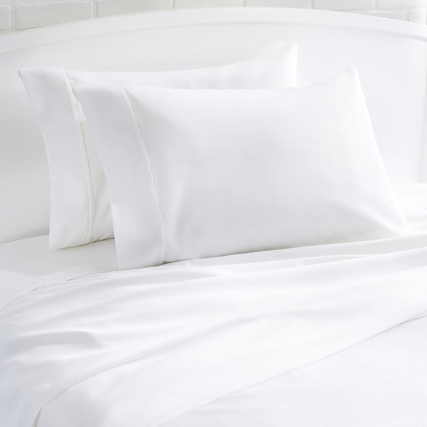 400 Thread Count Cotton Pillow Cases - White