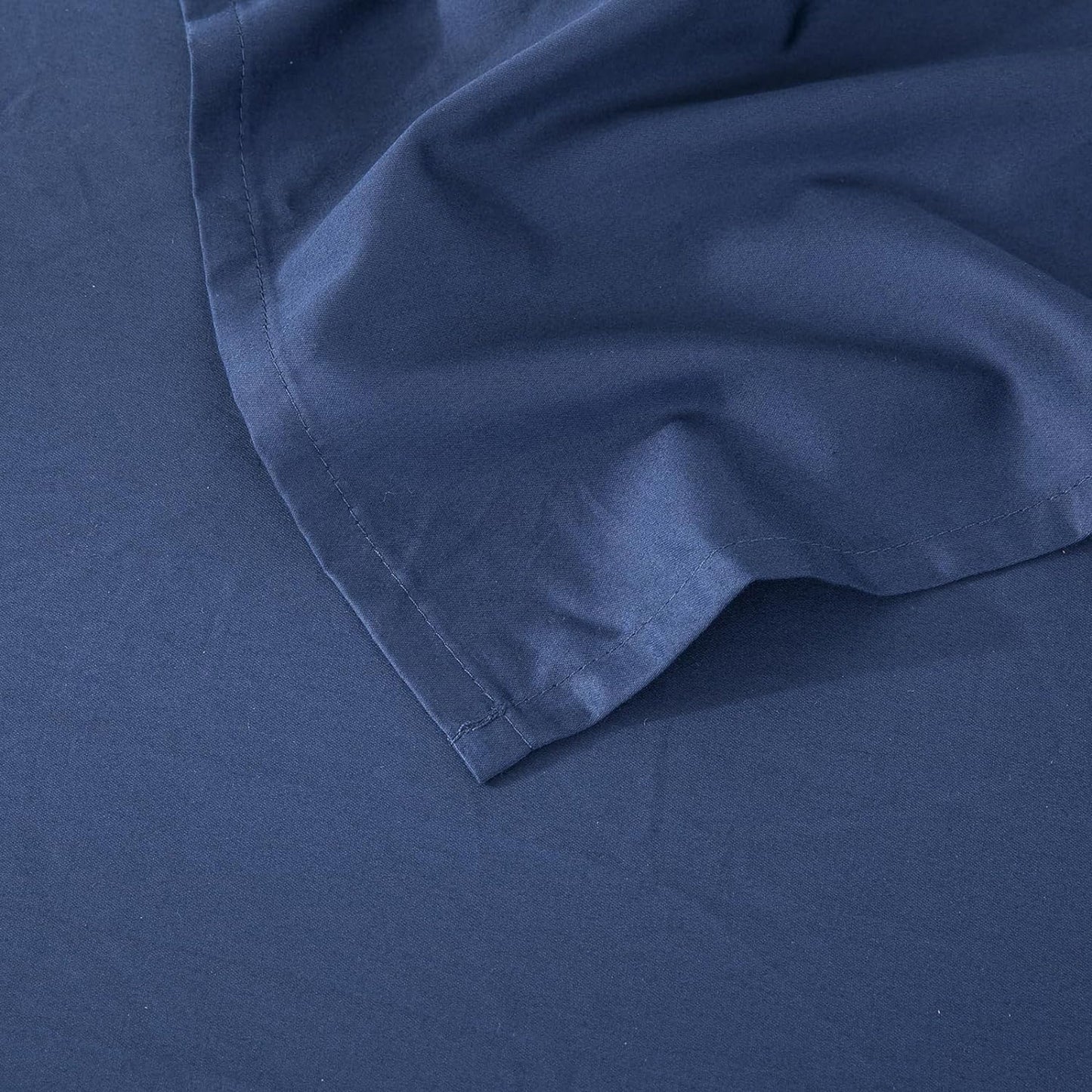 500TC Soft and Luxurious 100% Cool Breathable Cotton Flat Sheet - Navy