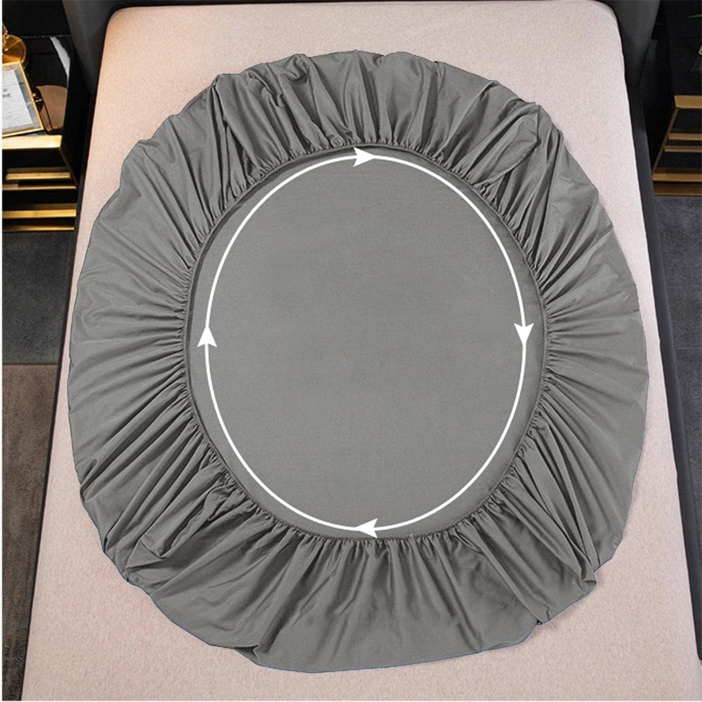 2000TC Hotel Luxury Cooling and Breathable Bed Sheet Set - Dark Grey