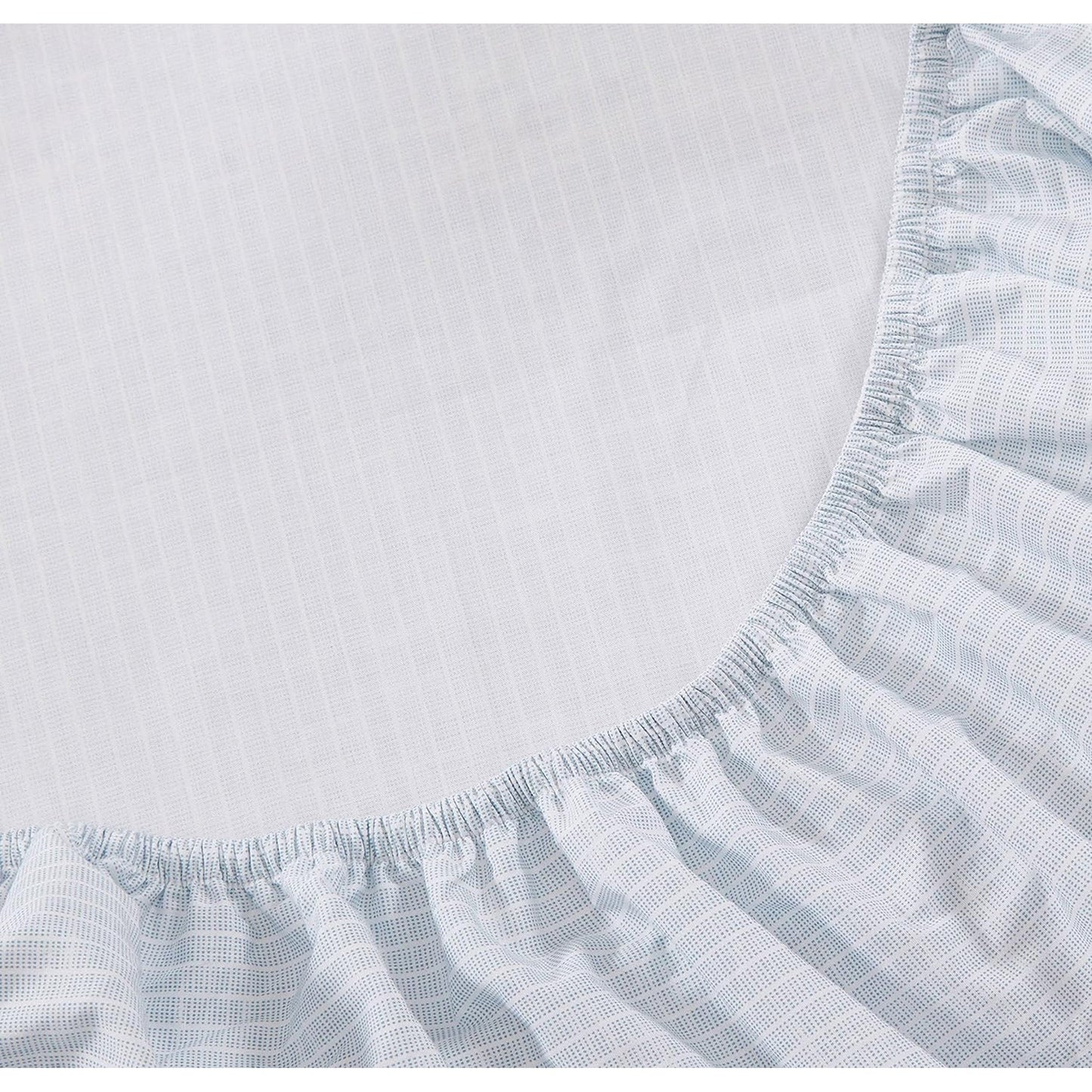 Crisp and Cool Cotton Percale Stylish Bed Sheet Set - Ala Moana Stripe Blue