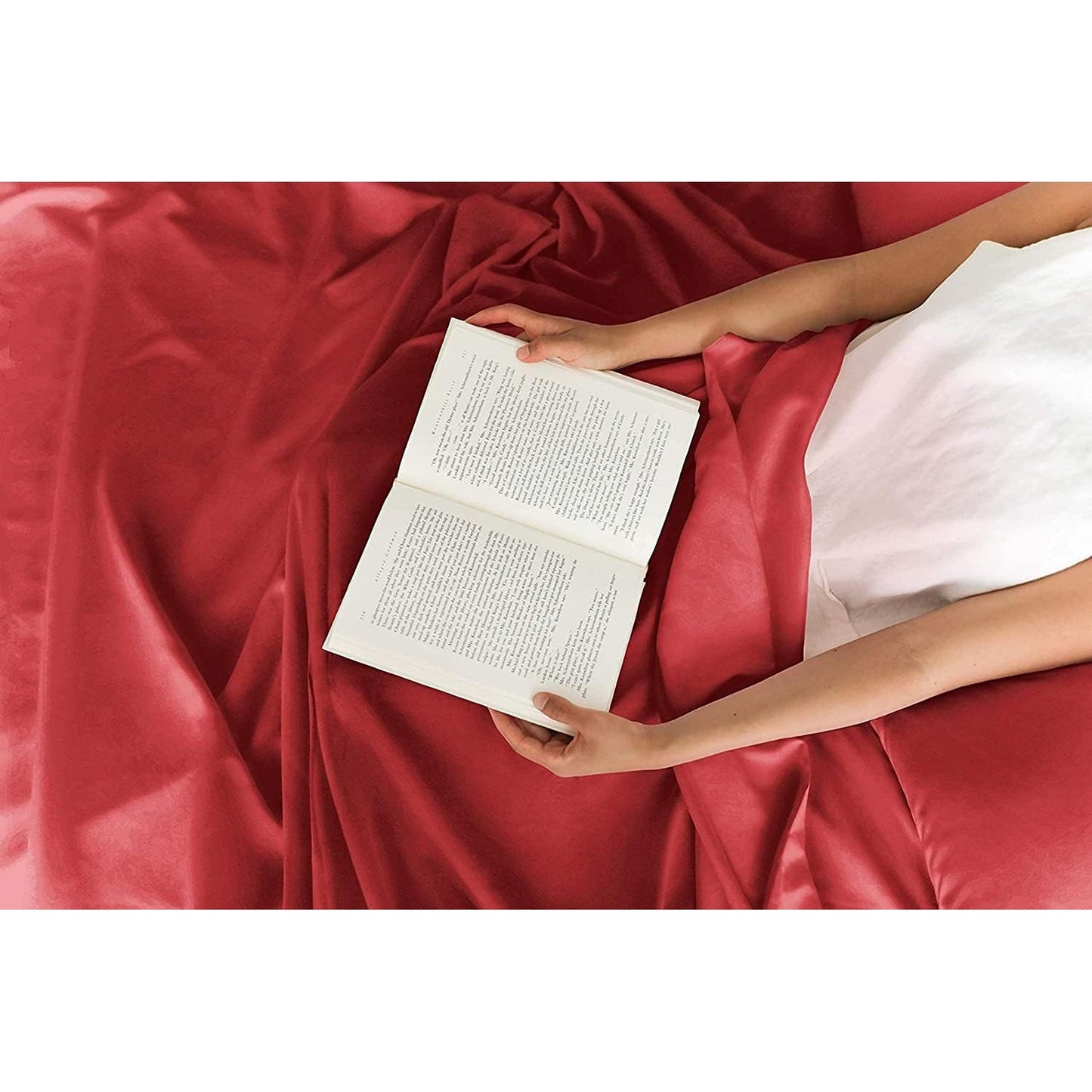 2000TC Ultra-Soft Luxury Deep Pocket Bedding Sheet Set - Red