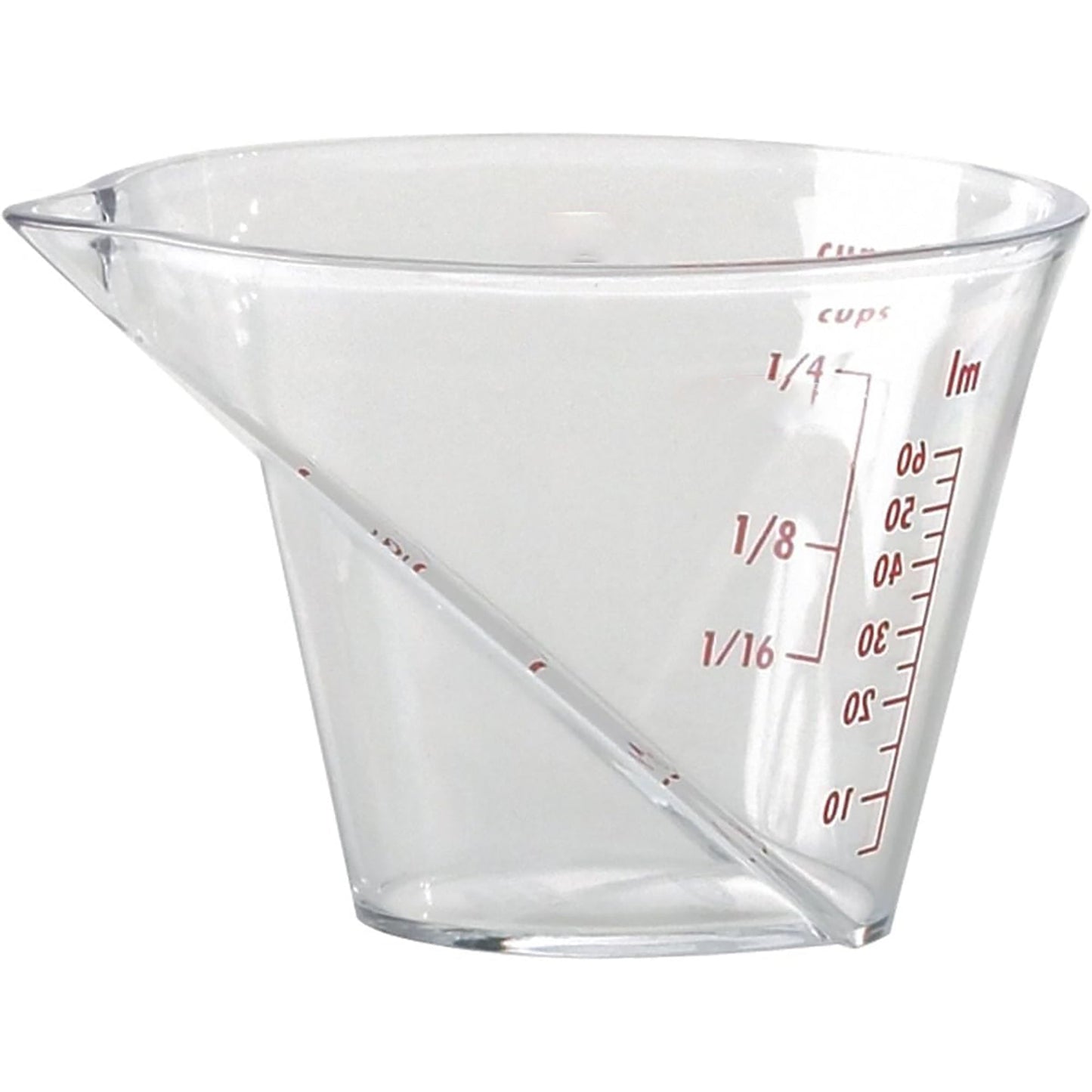 BPA Free Mini Angled Clear Measuring Cup - 60 ML