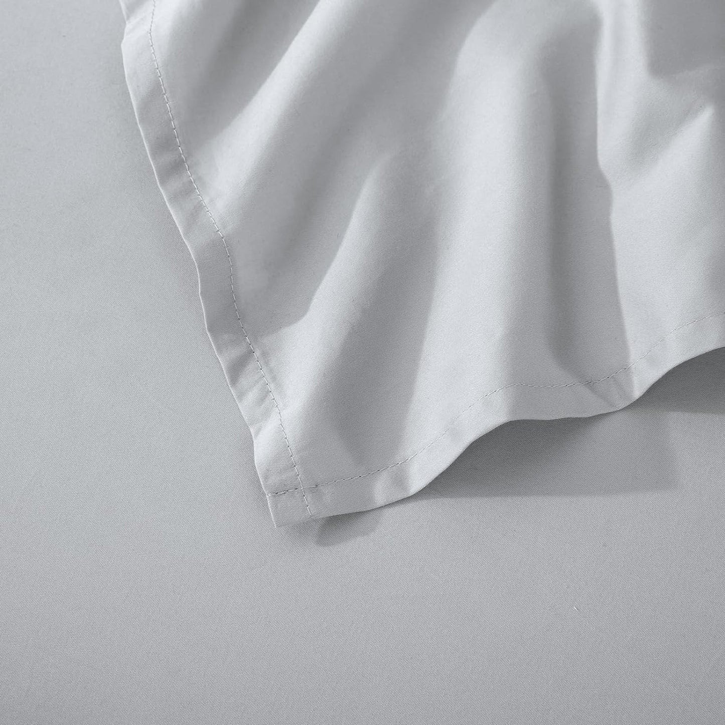 500TC Soft and Luxurious 100% Cool Breathable Cotton Flat Sheet - Silver