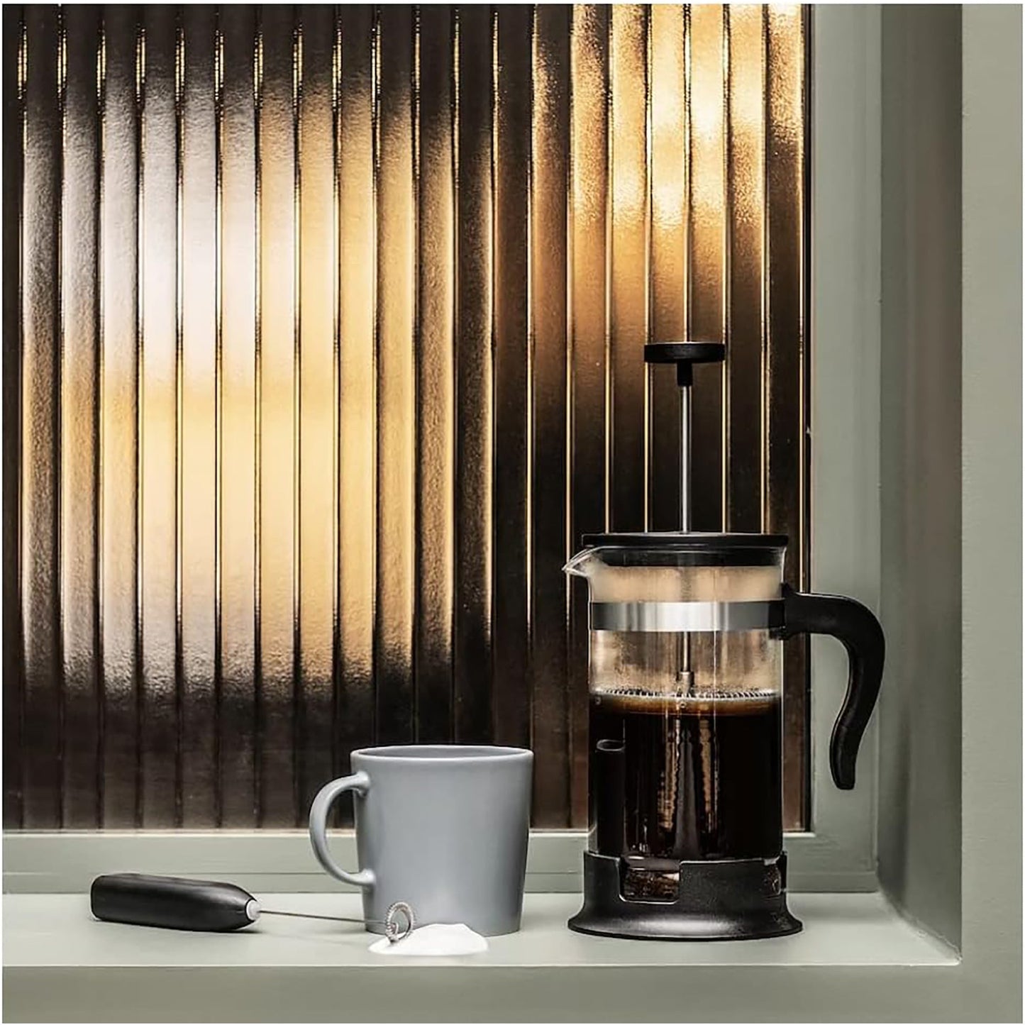 Electric Handheld Milk Coffee Frother - Black