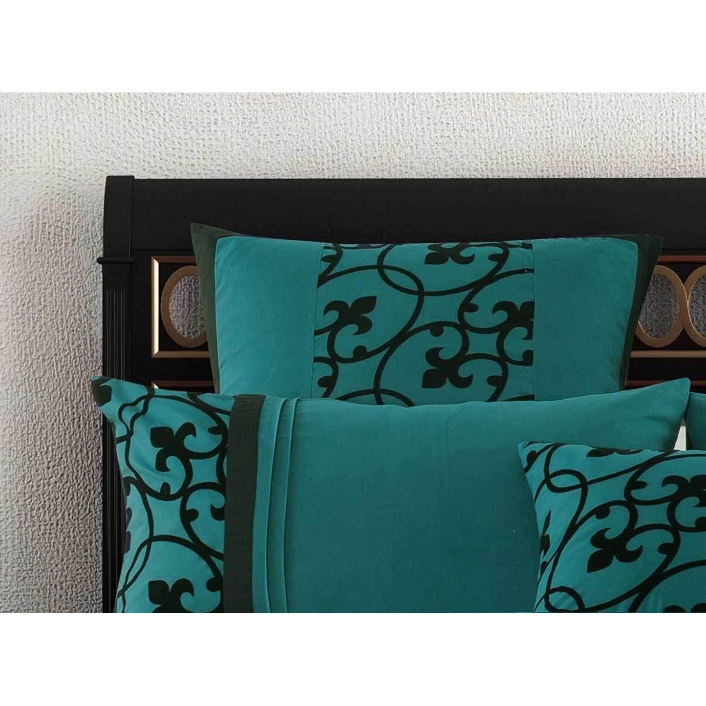 Luxurious Microfibre Quilt Cover Set - Teal Green