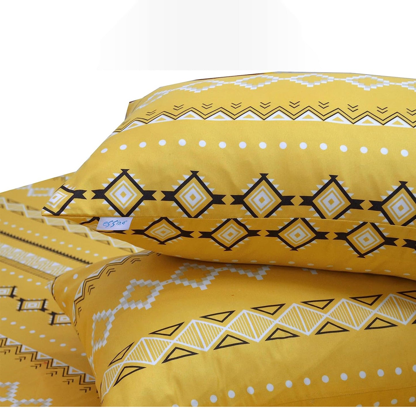 Soft and Lightweight Microfibre Deep Bed Sheet Set - Yellow
