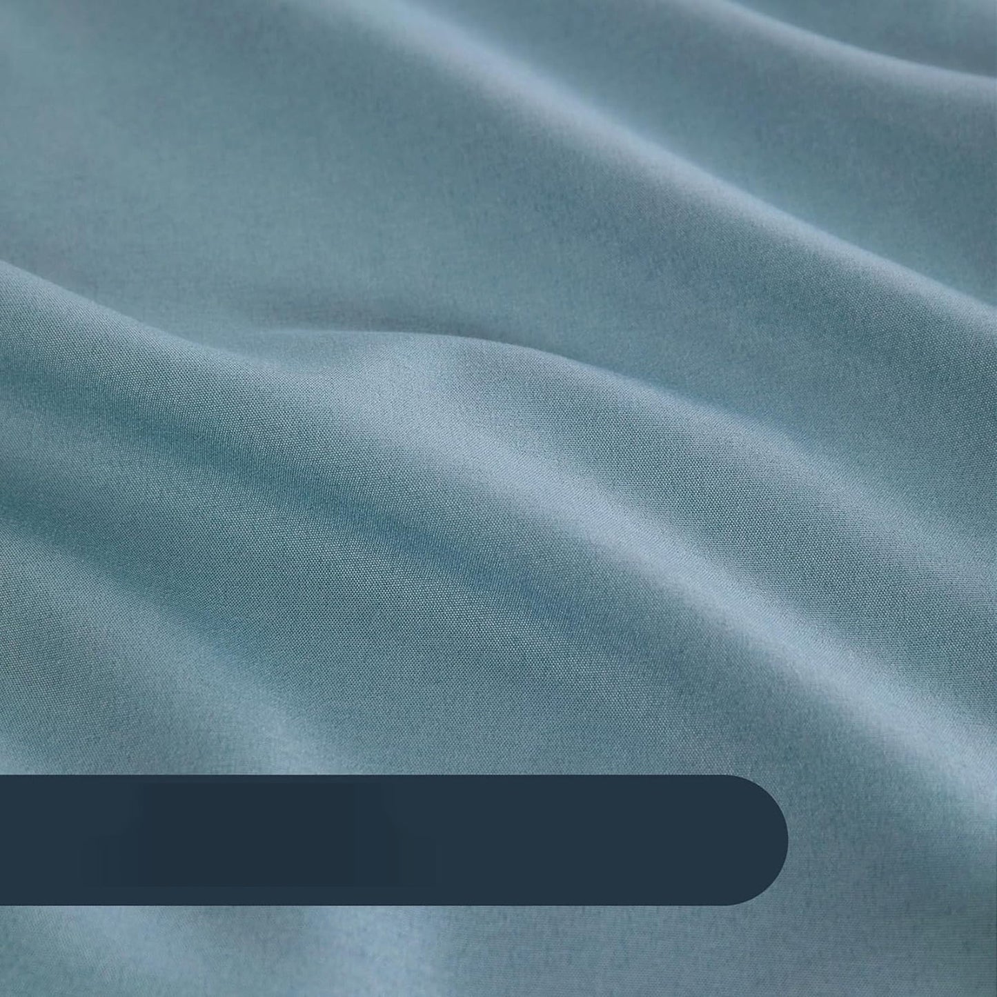 1000TC Ultra Soft Microfibre Pair of Pillowcases - Steel Blue