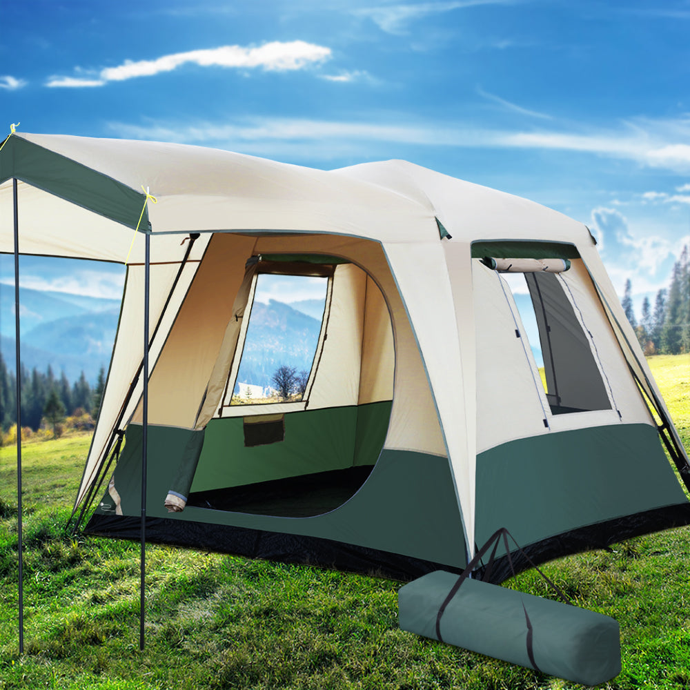 Camping Tent Pop Up Family Hiking Beach Dome - Fits 4 Person