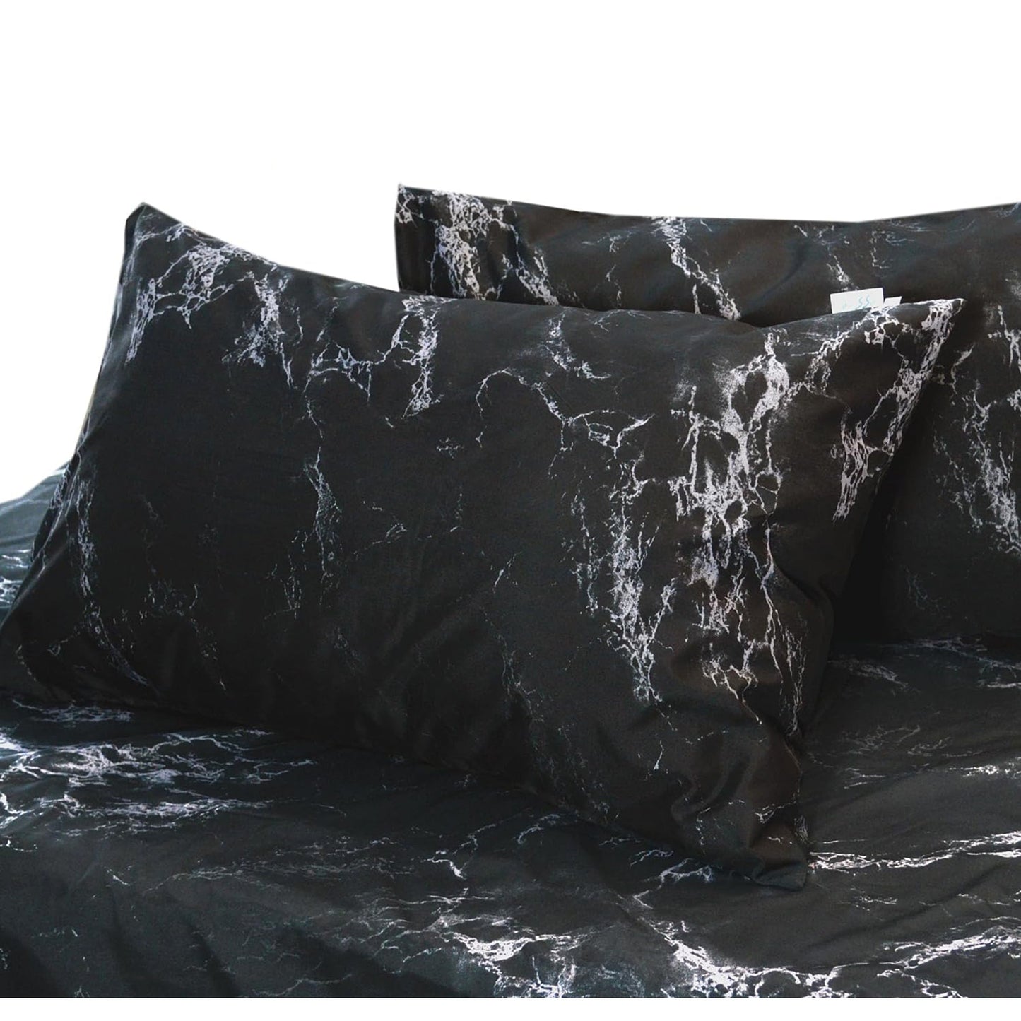 Soft and Lightweight Microfibre Deep Bed Sheet Set - Black