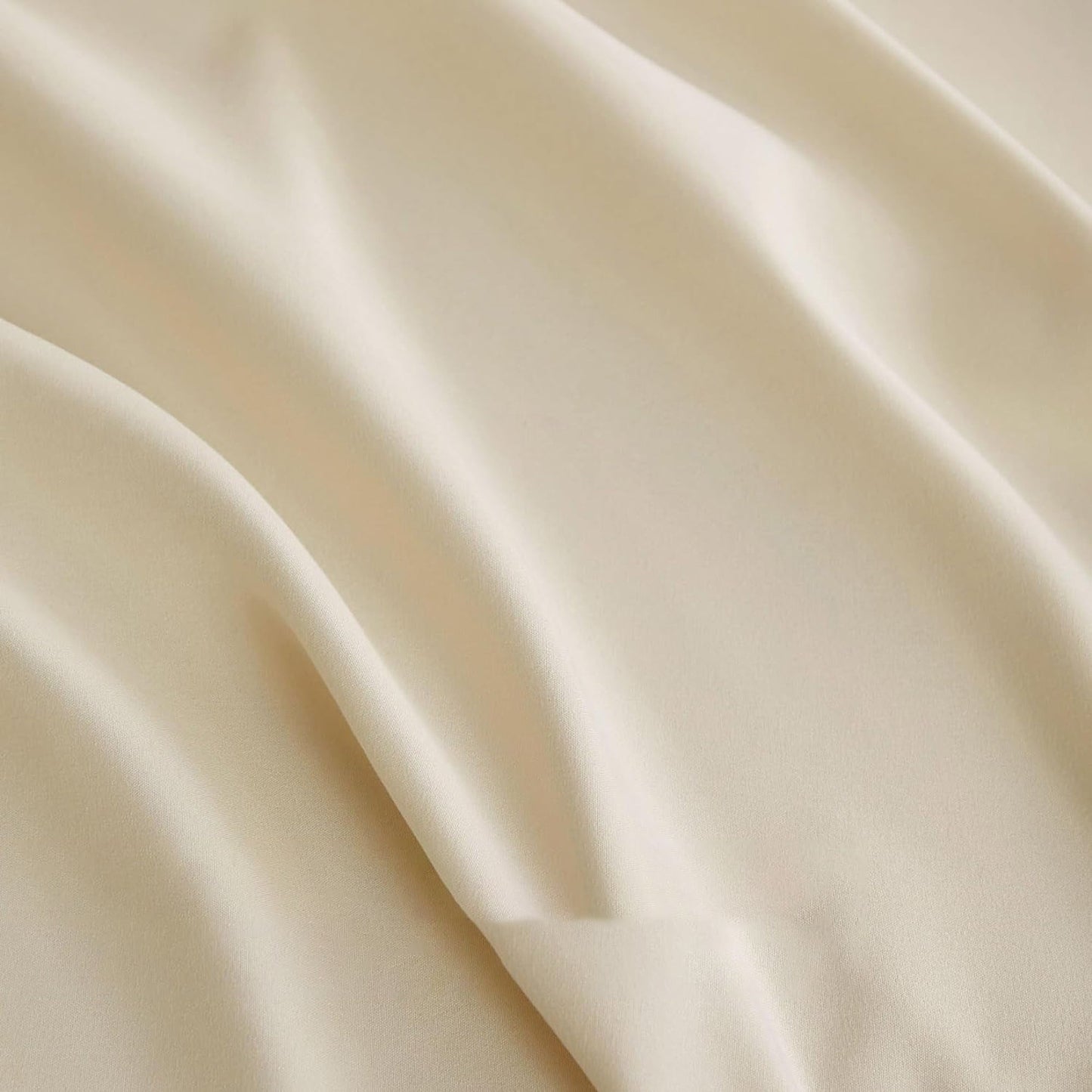 1000TC Ultra Soft Microfibre Extra Deep Fitted Sheet Set - Light Beige