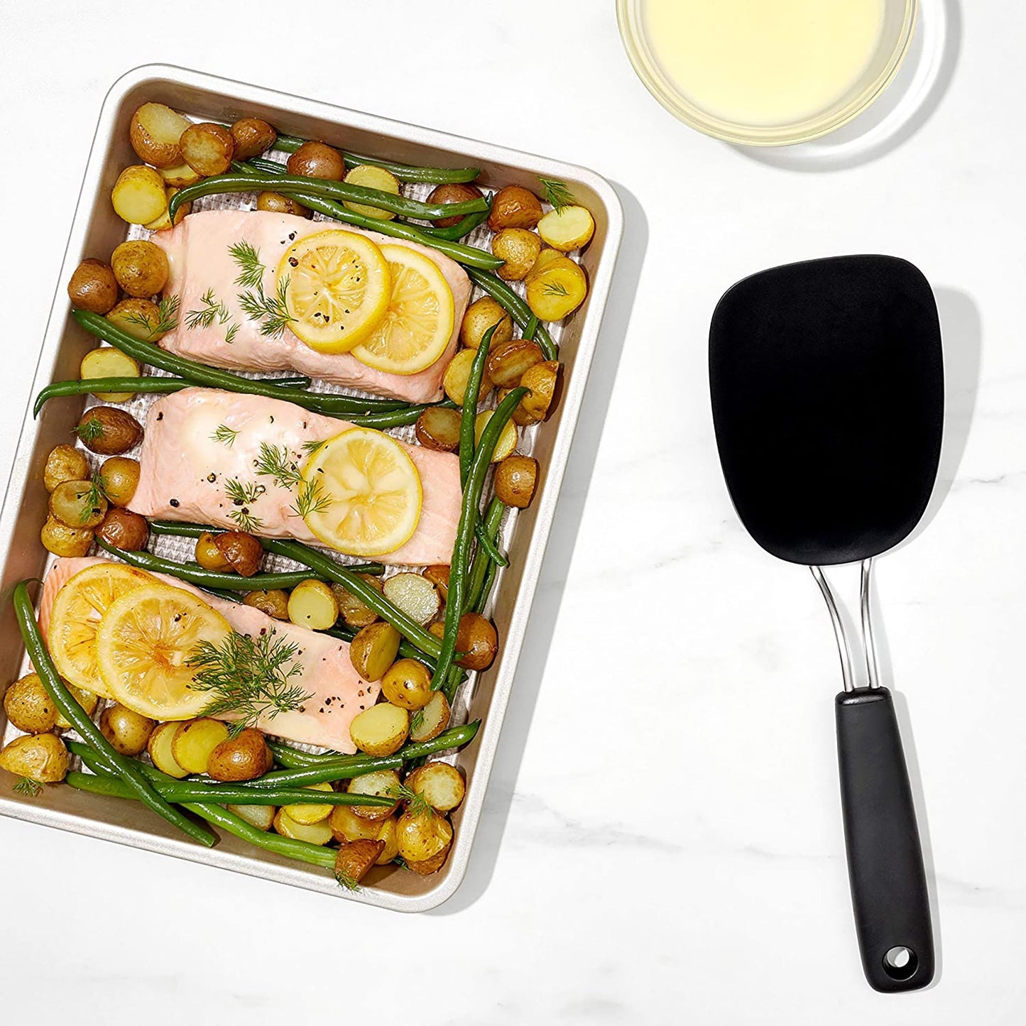 Nylon and Stainless Steel Flexible Turner Large - Black