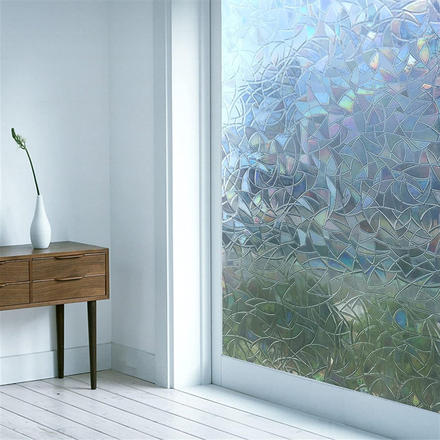 3D Privacy Anti UV Removable Static Cling Window Film 45x254 cm