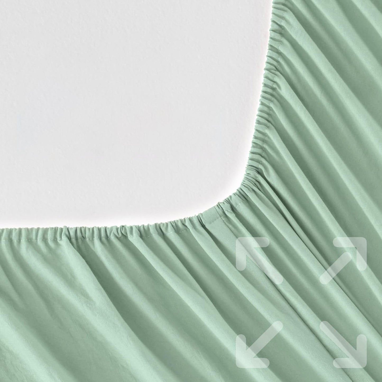 Premium 1800TC Breathable Ultra-Soft Microfibre Single Bed Sheet Set - Sage Green