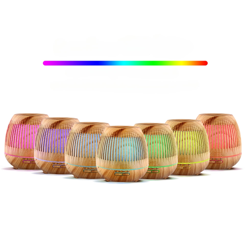 Aromatherapy Diffuser Aroma Essential Oils Air Humidifier LED Light 400ml