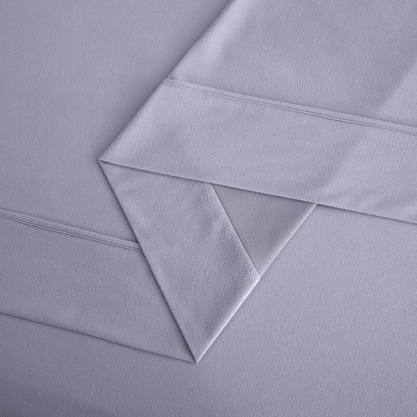130 GSM Flannelette Soft Luxurious Micro Flannel Bed Sheet Set - Lavender