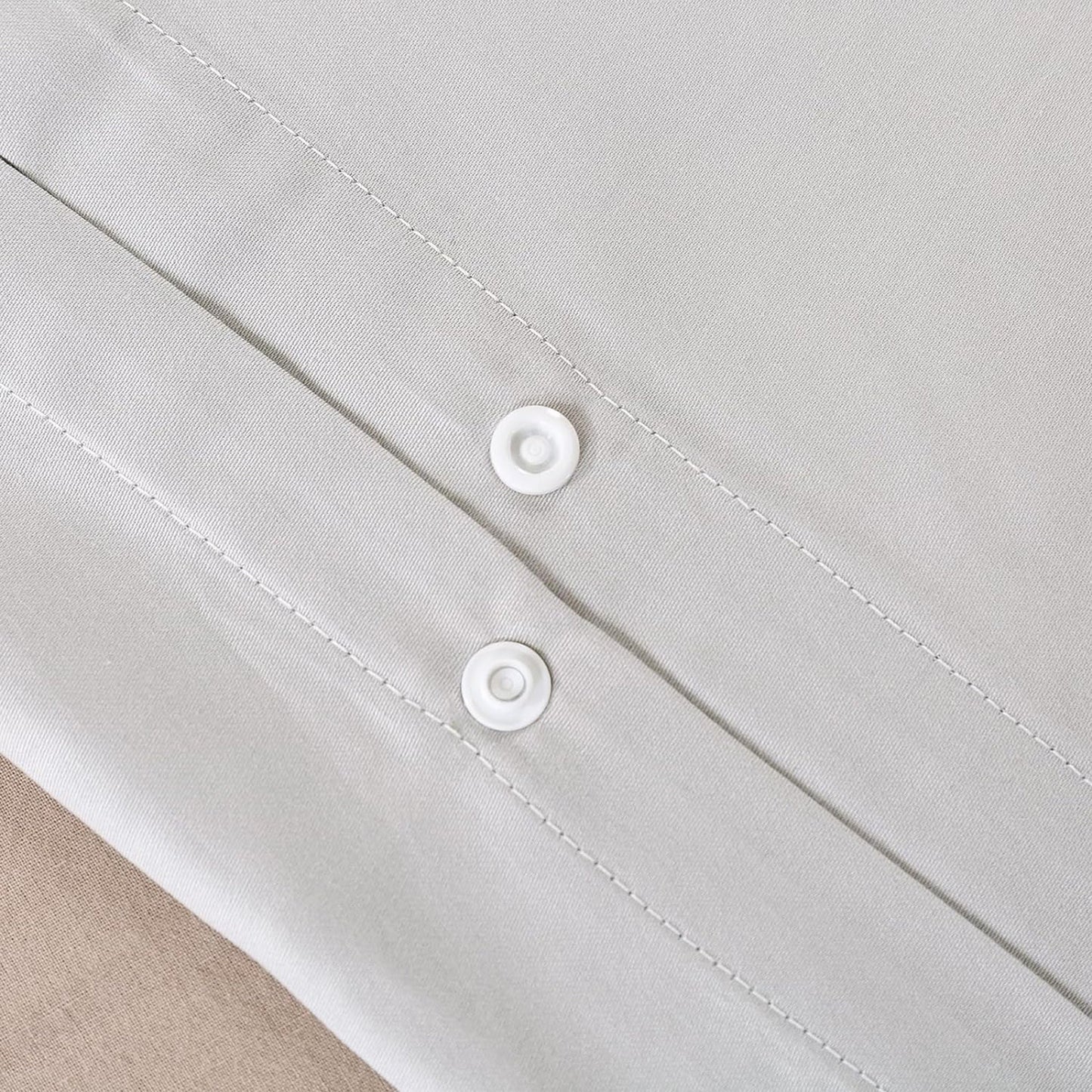 100% Soft Comfortable Cotton Corduroy Durable Doona Quilt Cover Set - Dove Grey