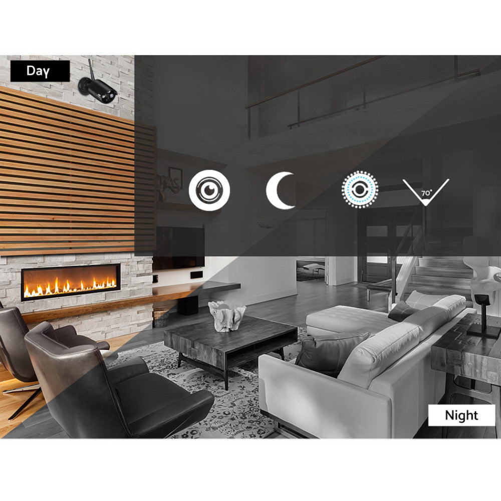 3MP 8CH Wireless Security Camera NVR Video