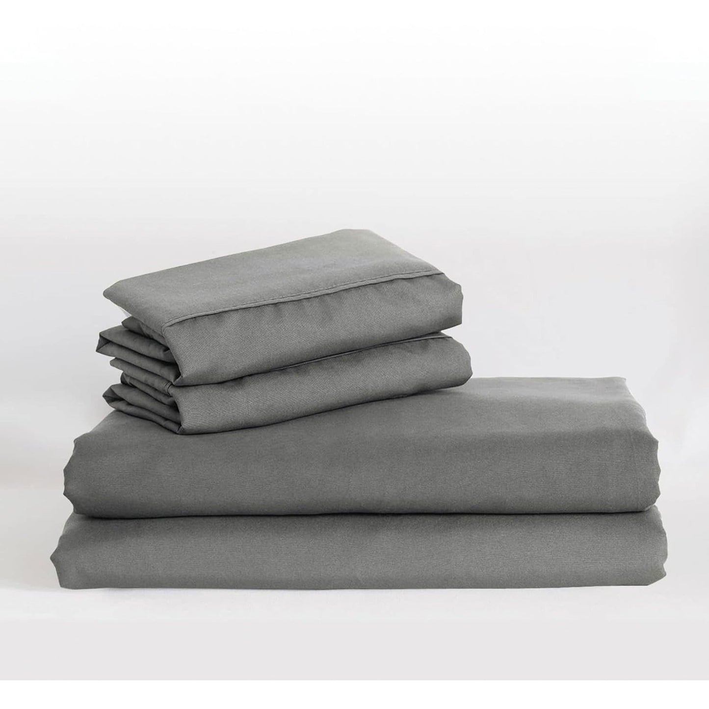 Soft Comfort Breathable Extra Deep Pocket Bed Sheet Set - Grey