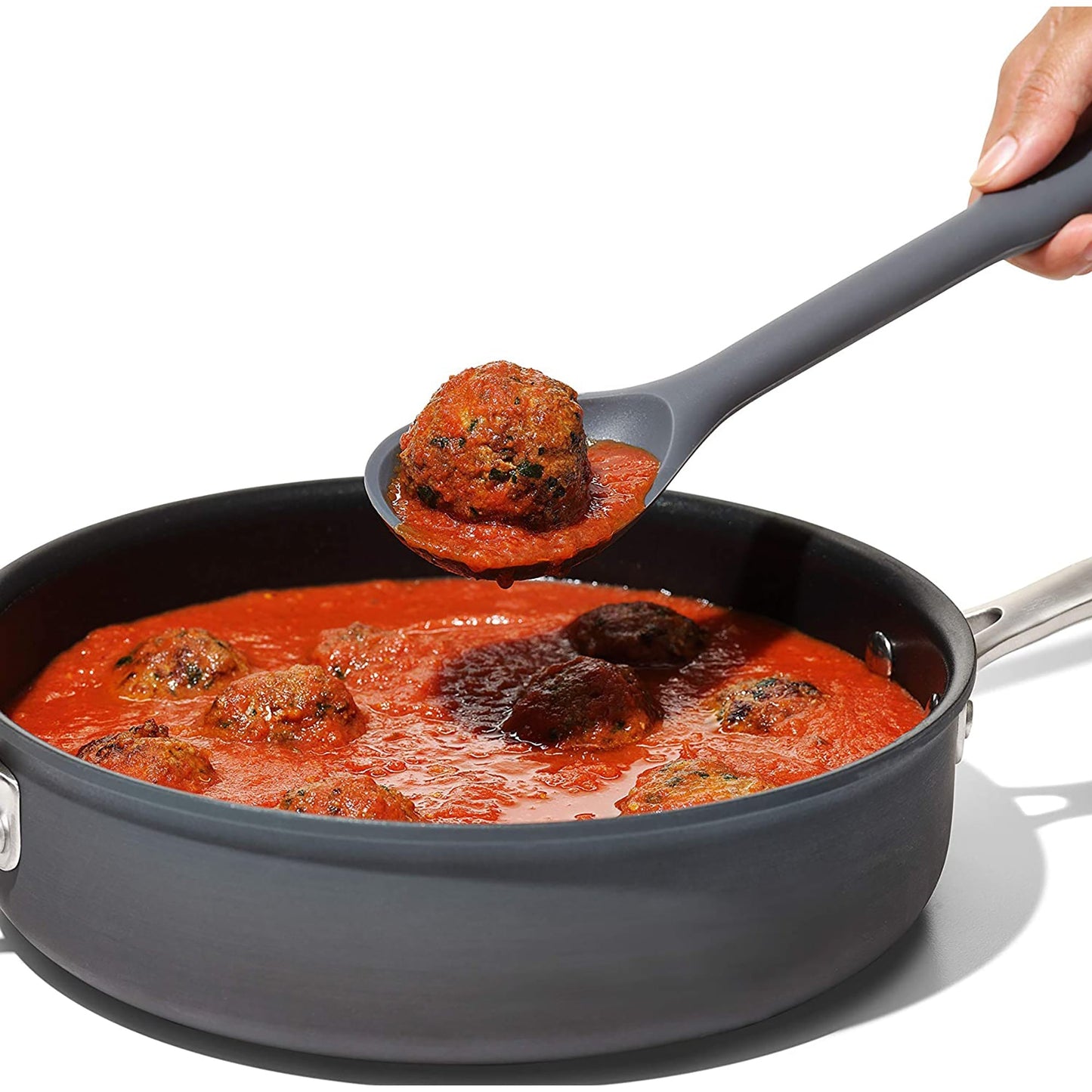 Nylon Cooking Spoon Soup Stirrer Kitchen Utensil - Black