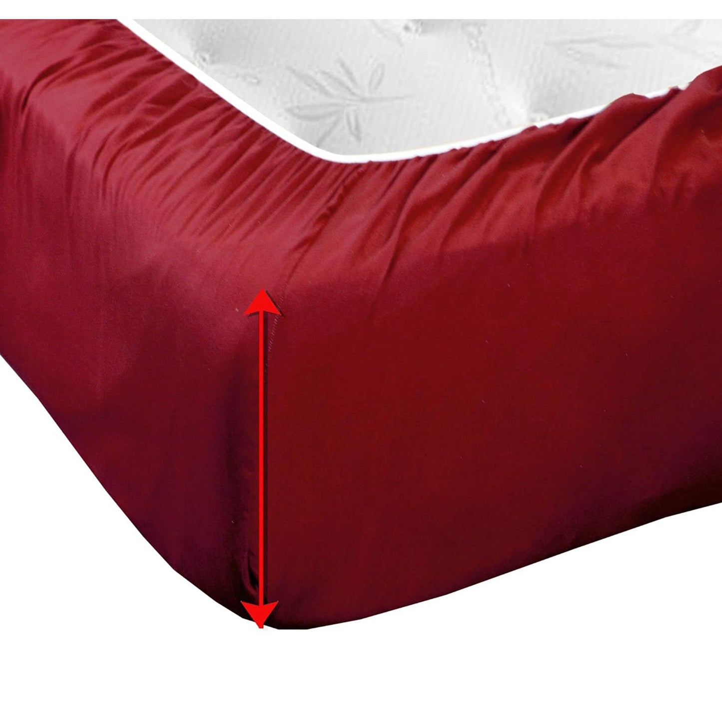 Soft and Lightweight Microfiber Magic Colour Collection Bed Sheet Set - Red